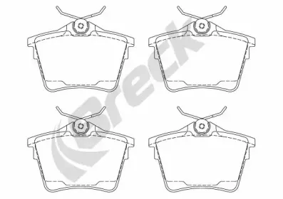 Комплект тормозных колодок, дисковый тормоз BRECK купить